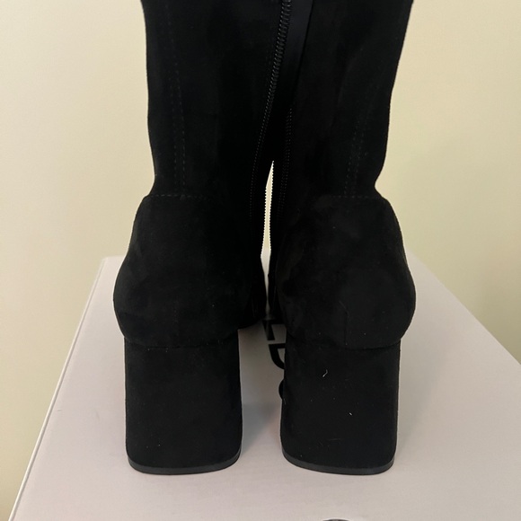 Aldo Black Suede Ankle Boots 8.5US New Never Worn - Picture 3 of 5